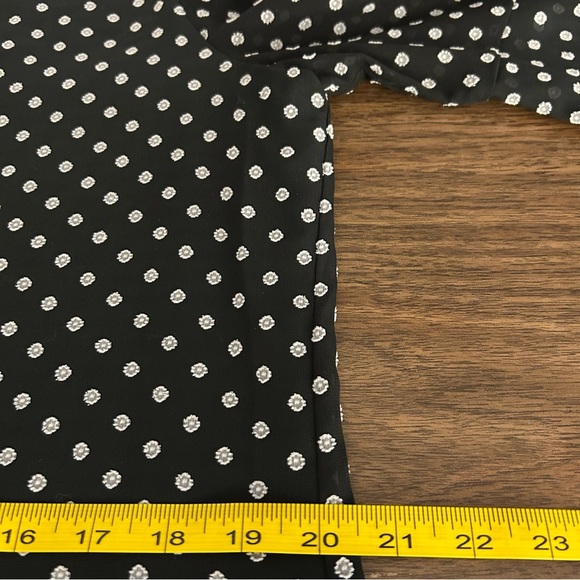 ❤️Calvin Klein Black Polka Dot Women's Top M - Picture 10 of 12